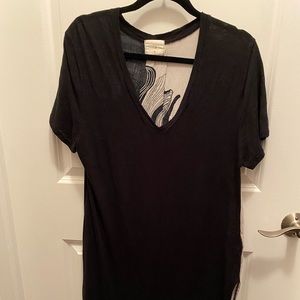 ANTHROPOLOGIE T.LA black and white t-shirt dress